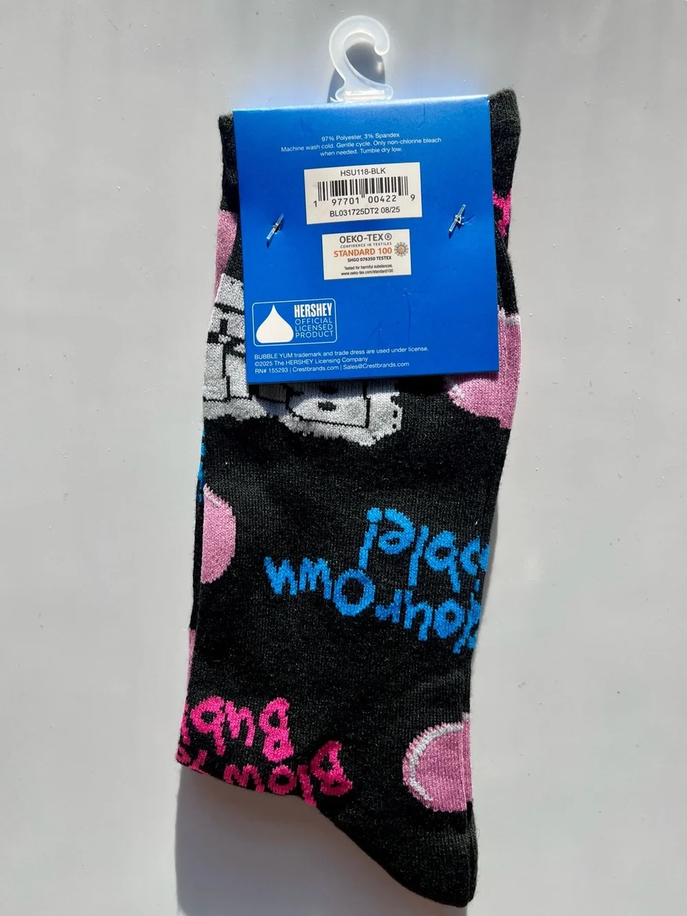 Bubble Yum Blow Your Own Bubble Novelty Unisex Socks